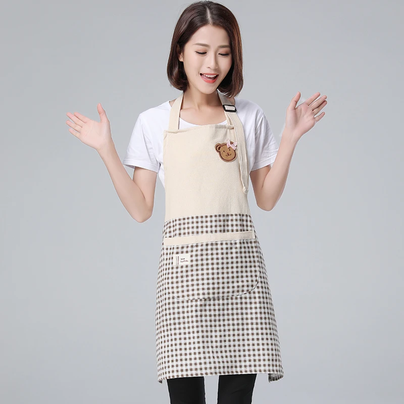 Han edition fashion apron lovely kitchen cooking oil anti-fouling adult lady corset dress smock | Дом и сад