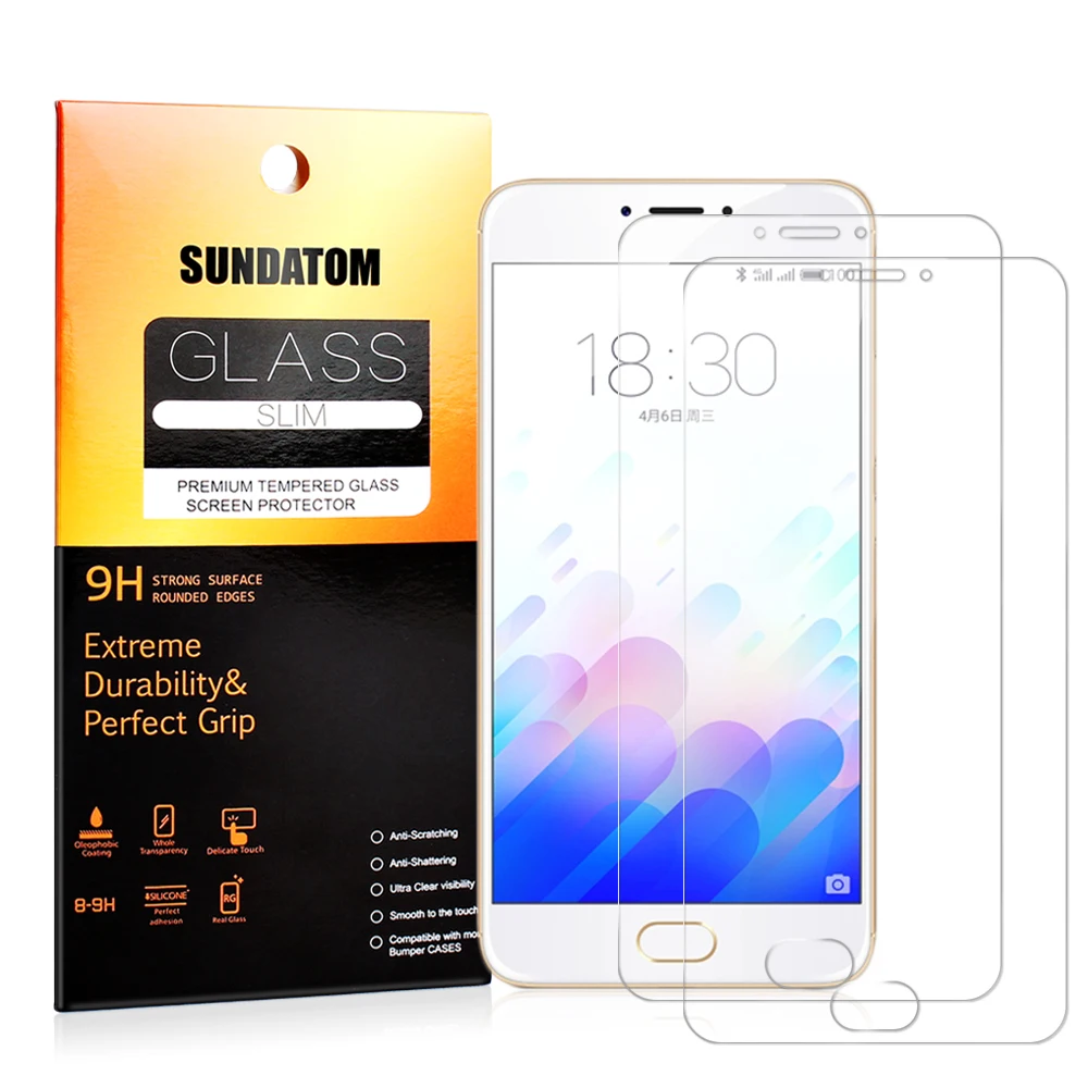Sundatom Экран MEIZU M3 Примечание 3 Note3 абсолютная новинка! Премиум закаленное Стекло 0 2