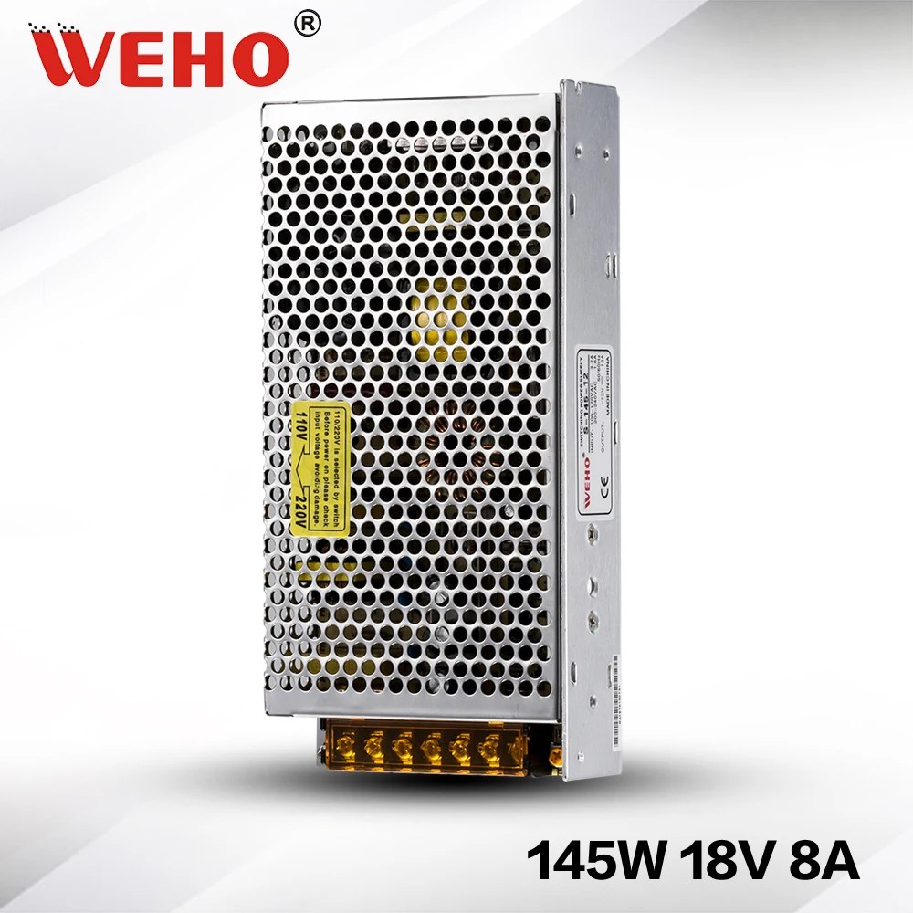 (S 145 18) S 18 питания с одним выходом 145w AC220V DC/DC 18В 8a светодиодный импульсный источник