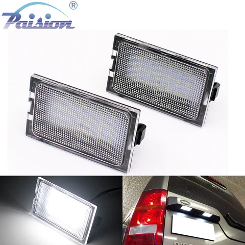 2 шт. 18SMD светодиодные лампы номерного знака для Land Rover Discovery 2/3/4 Freelander-белый