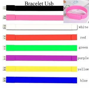 Силиконовый браслет на запястье 16 ГБ 8 ГБ 4 ГБ USB 2,0 USB-флеш-накопитель