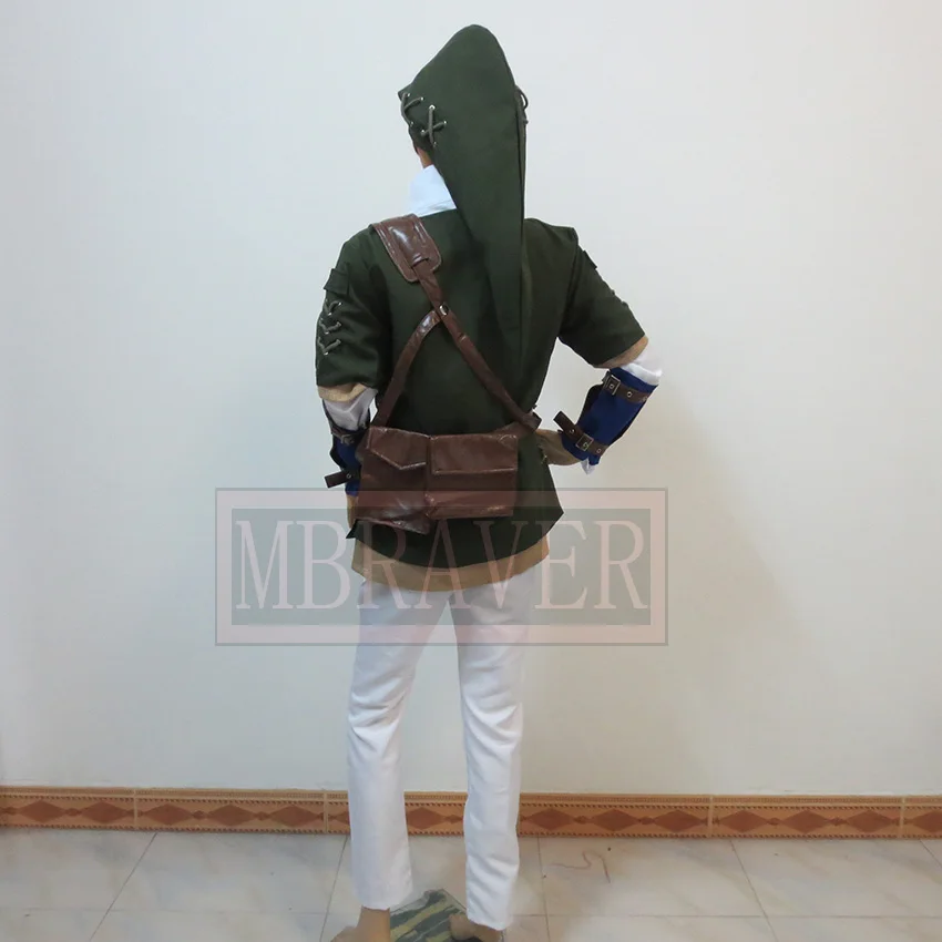 Аниме Zelda Link Косплей Костюм боевая униформа полный комплект Индивидуальный