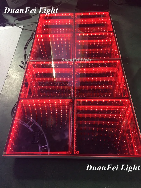 Бесплатная доставка 10 шт./лот 432 шт. 3d Зеркало led 1 м x Пол dmx авто танцпол для