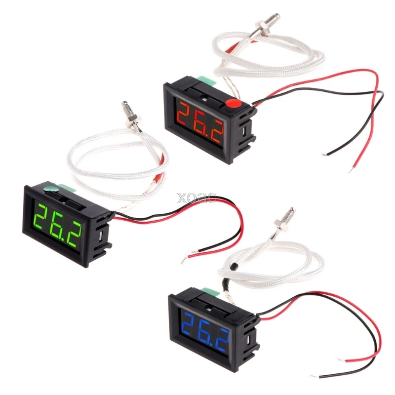 

XH-B310 цифровой термометр 12V измеритель температуры K-type M6 измерительный прибор для термопары M13 Прямая поставка