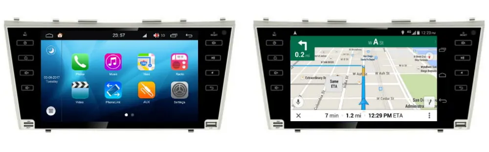 Автомобиль проигрыватель Android " ips ЖК дисплей экран для Toyota Camry(XV40) 2006~ 2011 Автомобильный gps навигации радио AMP BT SD USB AUX wi fi