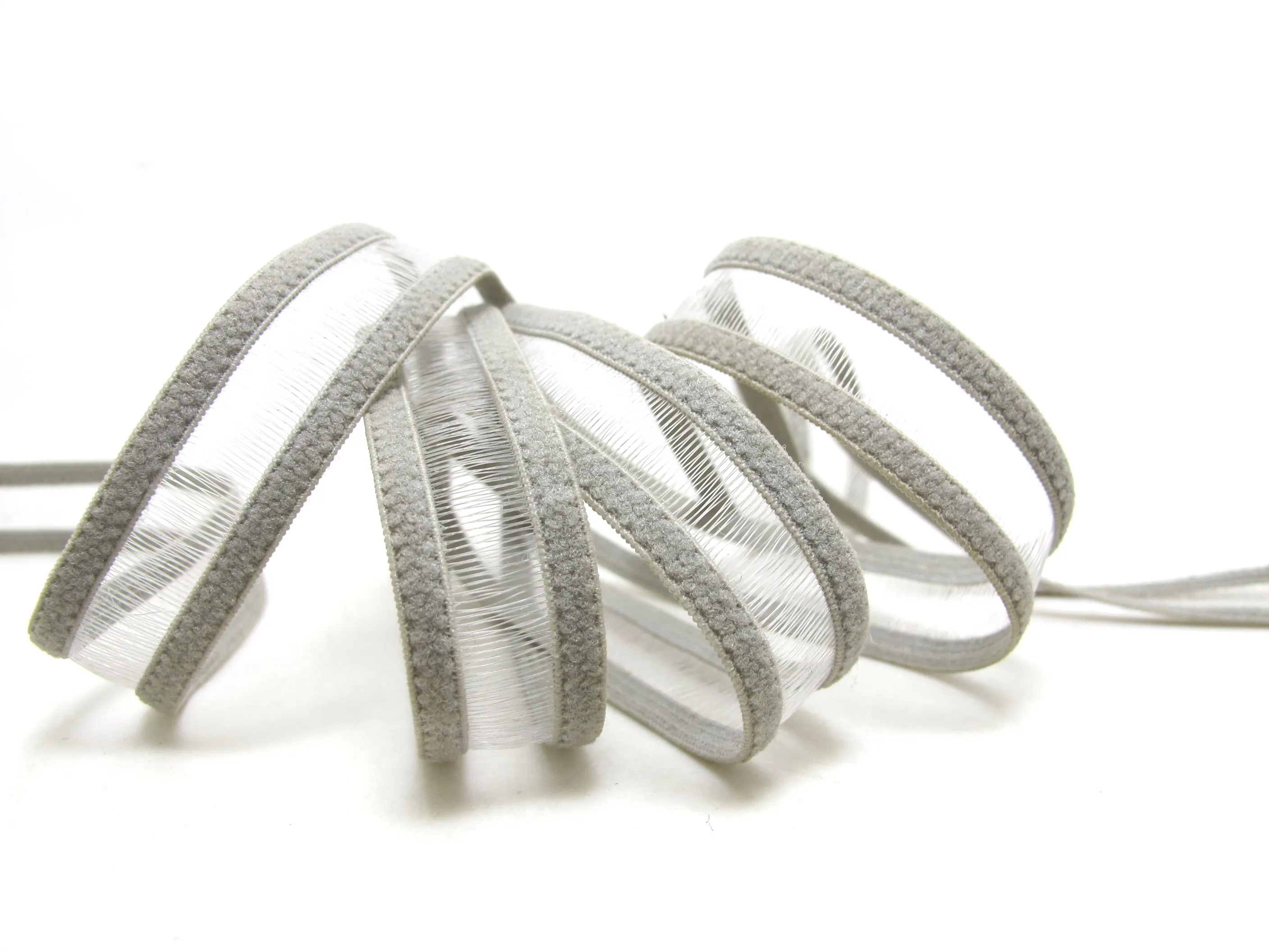Распродажа | 8 ярдов 15 мм серый декоративный фотоэластичный Узкий стрейч|Резинки|