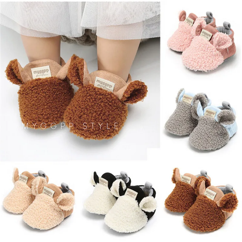 Зимние ботинки для маленьких девочек 2020 однотонные новорожденных мальчиков и