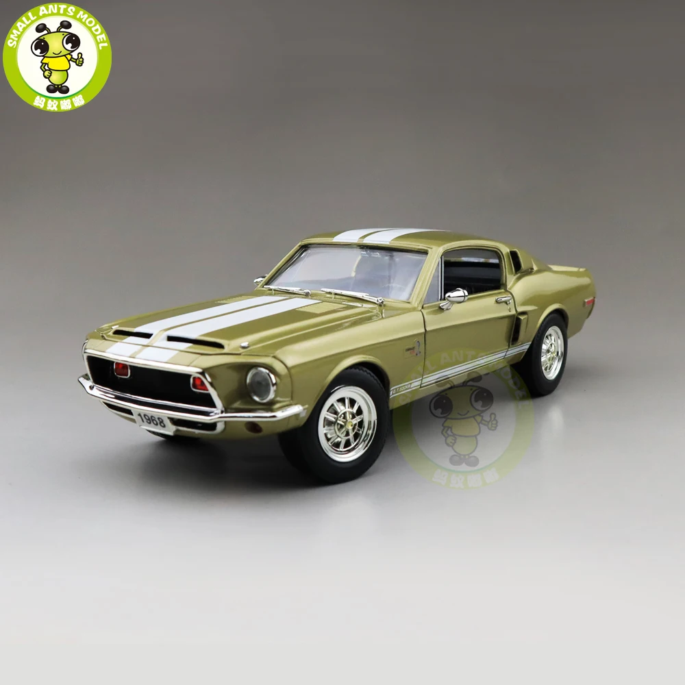 1/18 1968 Ford Shelby Mustang GT-500KR дорожный знак литая модель автомобиля игрушки для мальчиков и девочек подарок
