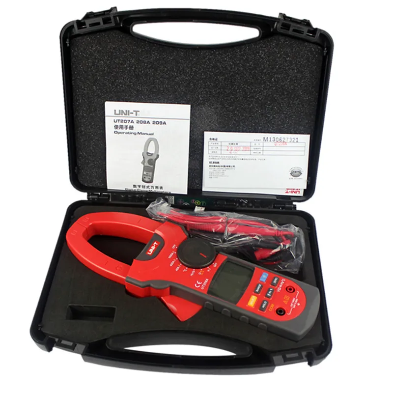 

UNI-T UT208A 1000A Digital Clamp Meters Capacitance Frequency Measure Multimeter Auto Range Capactance Temperature Test