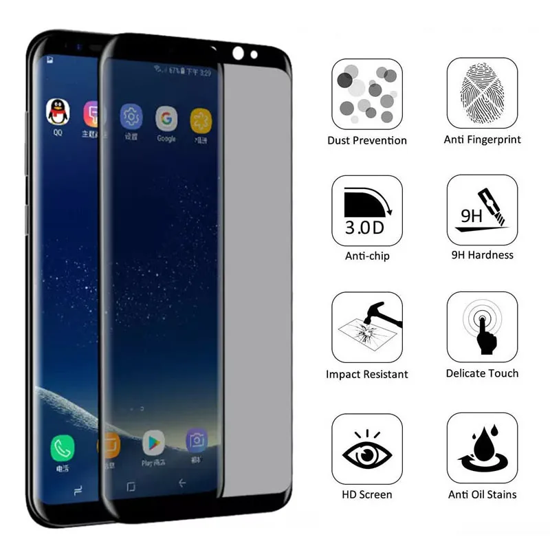 Защитное стекло для Samsung S8 S9 Plus Note S 8 9 закаленное Защита экрана Galaxy s 9s Not Note9 Note8