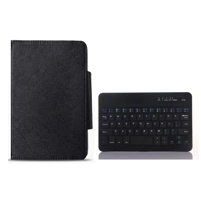 Black Беспроводной Клавиатура Чехол подставка для BQ Эдисон 3 мини Tablet Case Bluetooth клавиатура+ OTG+ стилус - Цвет: Black