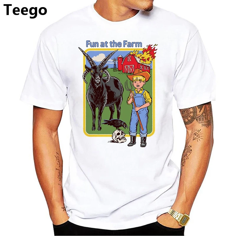 2018 summer Hot Sale Men fashion Tt shirt Fun at the Farm Printed Short Sleeve Casual t | Мужская одежда