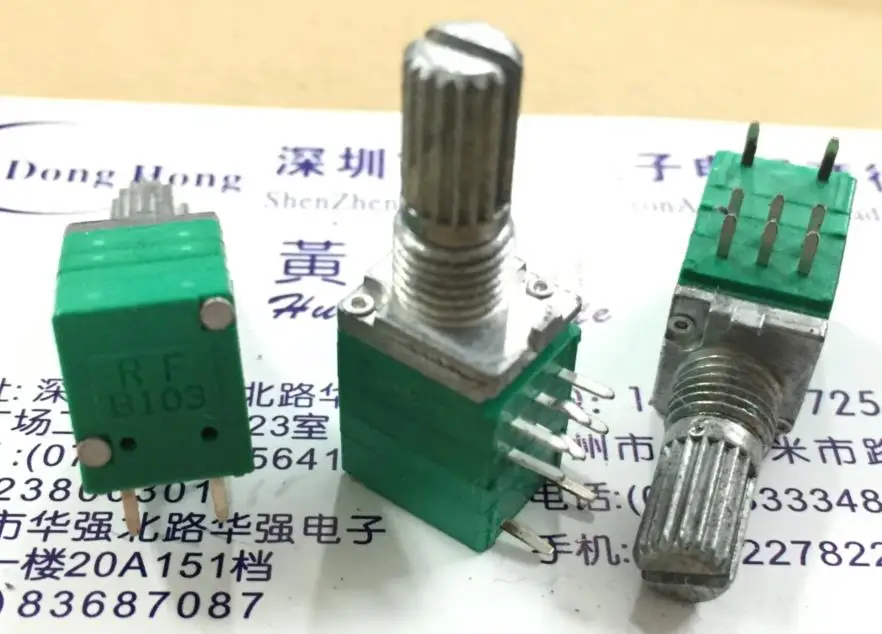 2 шт./лот RK097 прецизионный потенциометр двухдиапазонный переключатель B10K *