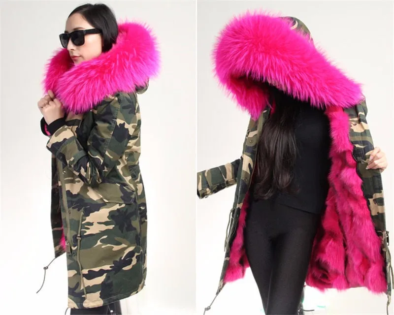 Новинка 2019 парка с подкладкой из натурального Лисьего меха на осень и зиму
