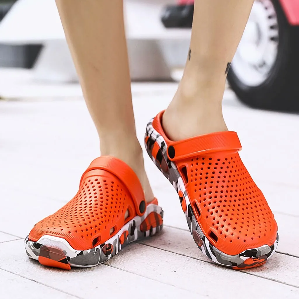 SAGACE/мужские летние Нескользящие дышащие повседневные пляжные шлепанцы на