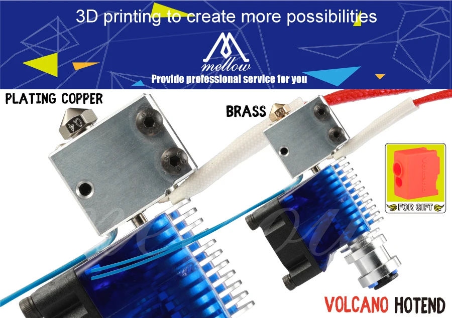 Mellow NF-V6 вулкан hotend 12 В/24 В дистанционного Bowden печати j-головы Hotend и вентилятор охлаждения кронштейн для E3D V6 вулкан HOTEND