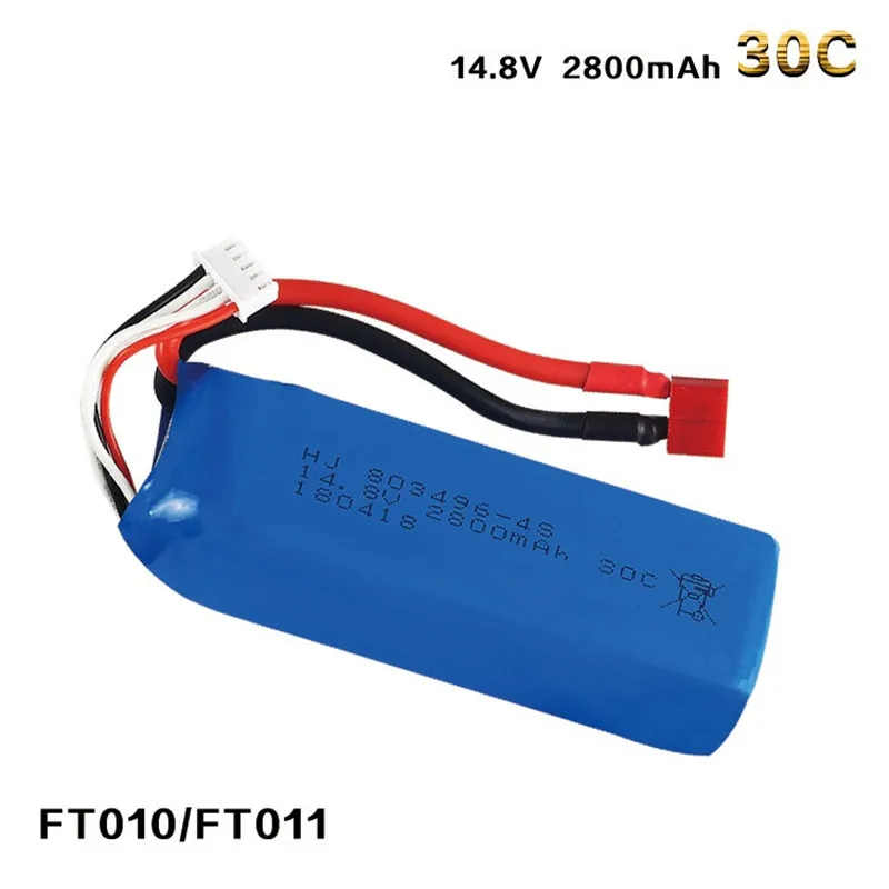 14,8 V 2800mah 30C RC Lipo батарея для FT010 FT011 RC лодки 4S батарея RC вертолет Квадрокоптер 14,8 v батарея 803496-4S 30c