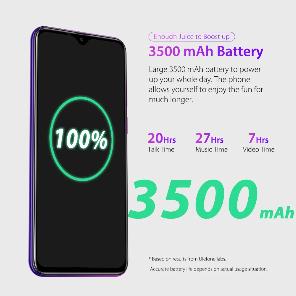6,1'' Ulefone Note 7 19:9 16GB тройной сзади камеры Android 8,1 MT6580A 3500 mAh две SIM карты Face разблокирована смартфон