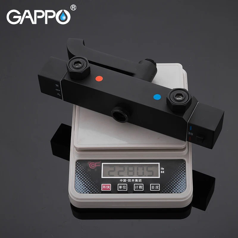 GAPPO Душевая система черный набор для душа ванной смесители водопад