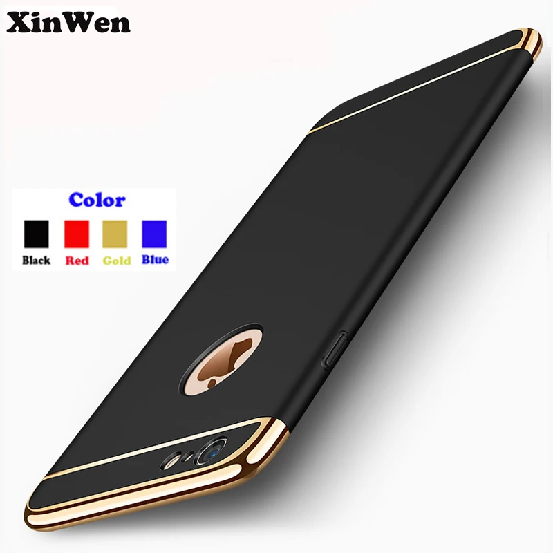 XinWen luxury Thin Shockproof Armor plastic mobile Phone hard cover coque case for apple iphone 6 iphone6 s 6s 3 in 1 |
