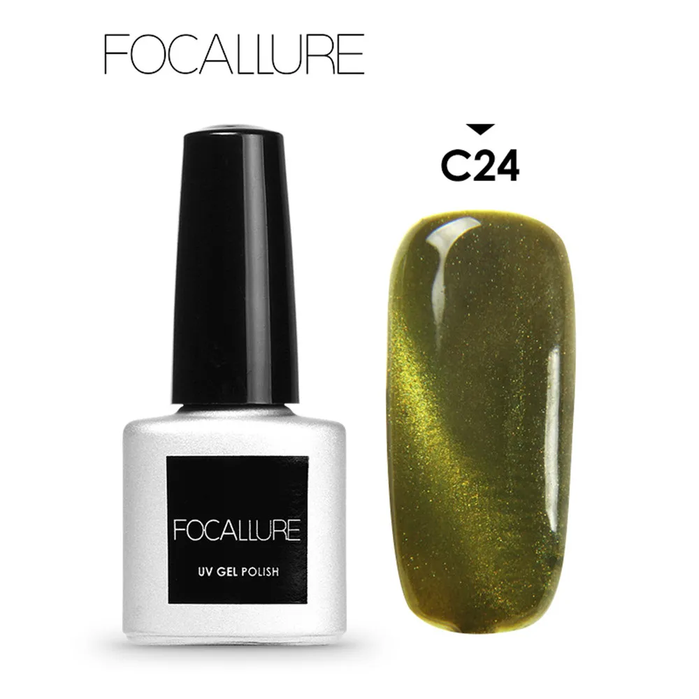 Focallure/ноготь лак @ Soak Off Гель-лак для ногтей кошачий глаз УФ светодиодный vernis ongle