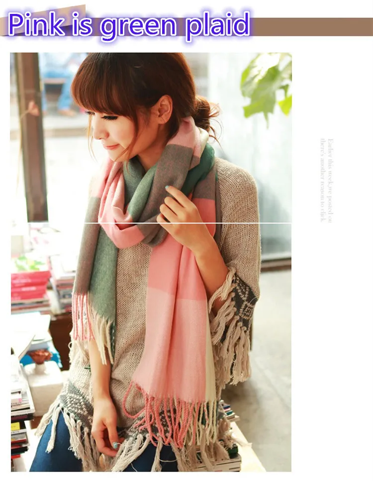 scarf Scarves High Quality New2014 Winter Fashion Long Large Warm cotton free shipping fashion C0025A | Аксессуары для одежды