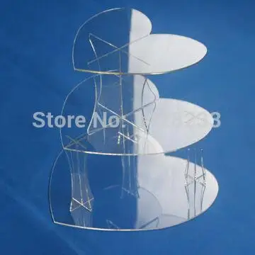 

wedding decoration/ Acrylic 3 Tiers Cupcake Stand/Heart Shaped Cupcake Stand