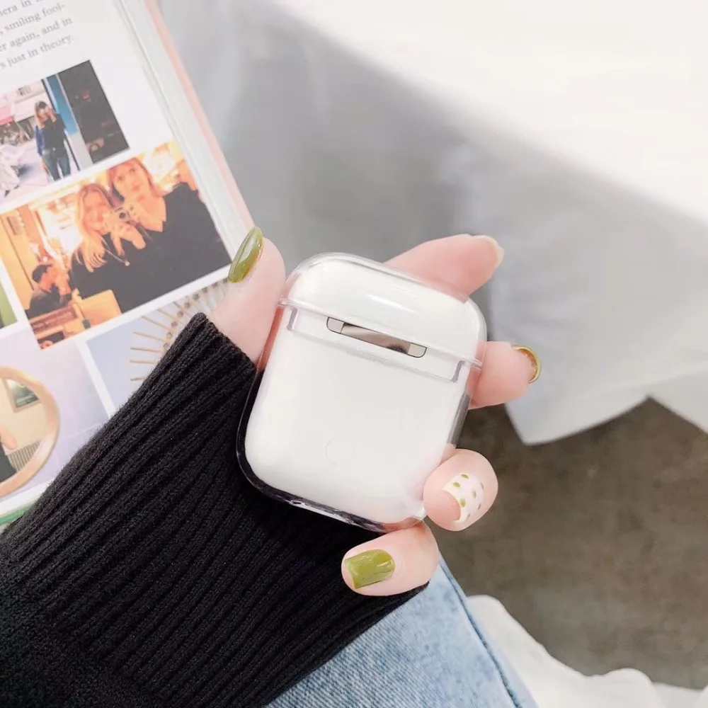 Прозрачный чехол для airpod PC Bluetooth беспроводные наушники AirPods Apple Box star прозрачный