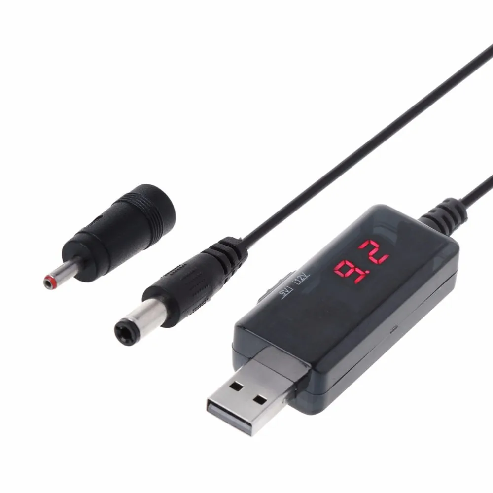 

DC Boost Converter DC 5V to 9V 12V USB Step Up Power Supply Adapter with Display