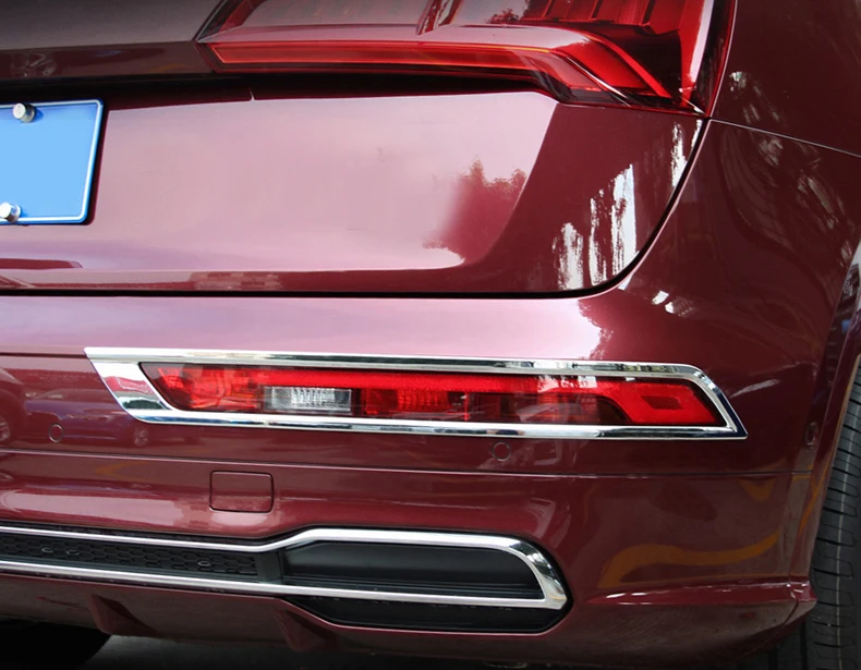 Для Audi Q5, аксессуары Q5, хромированный задний противотуманный светильник, яркая декоративная рамка, яркие автомобильные наклейки, Q5, модифицированные поставки