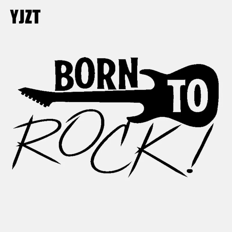 YJZT 16 см * 9 2 модная виниловая наклейка на окно автомобиля Born To Rock черная