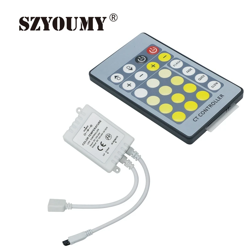 SZYOUMY 24 кнопочный контроллер CT 3A * 2CH 2 дороги два цвета CW + WW CCT цветовая температура