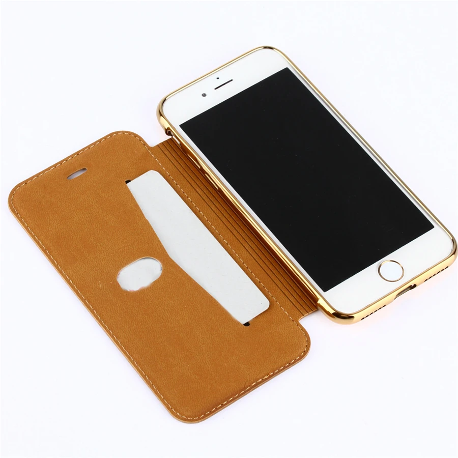 Карты карман стенты Бумажник MagneticFlip Пряжка отделимые чехол для телефона iPhone 6 S 7