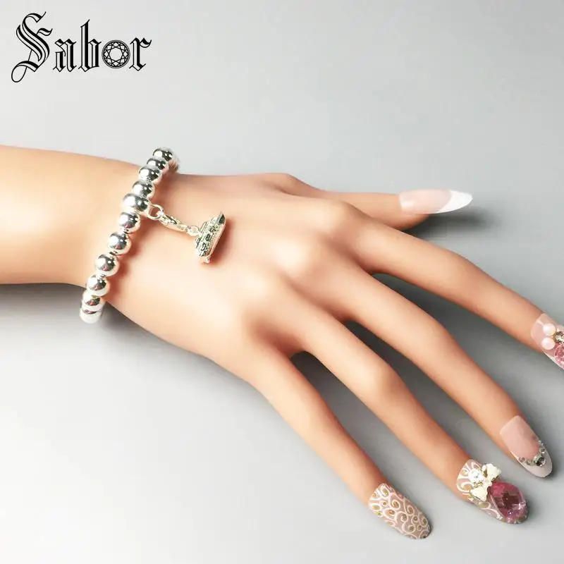 Аксессуары очаровательные браслеты бисер серебряного цвета серебряный цвет