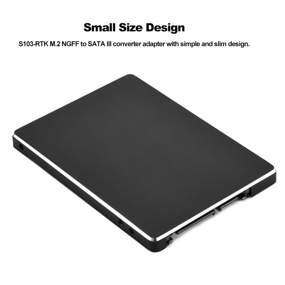 S103 1N M.2 NGFF в SATA III 2.5in SSD HDD корпус для 2242/2260/2280 мм черный|Компьютерные кабели и