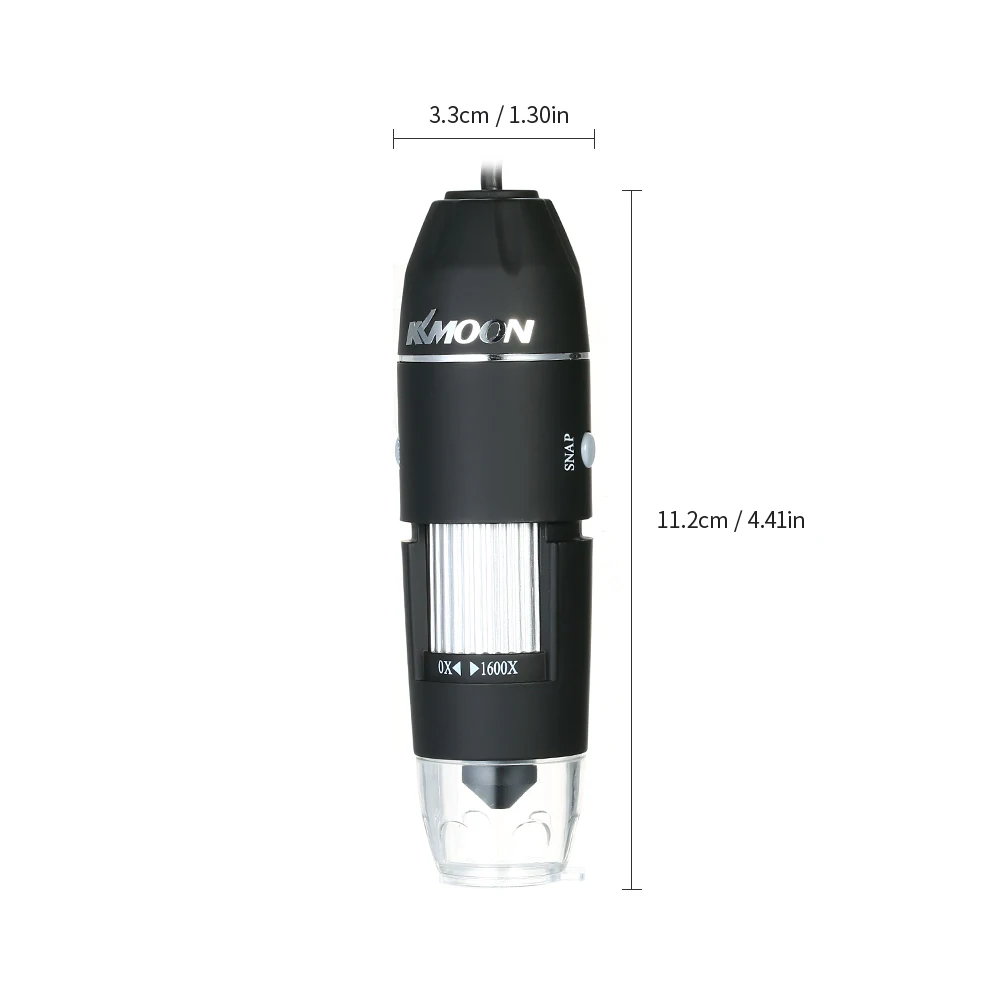 Цифровой микроскоп KKmoon Ручной USB-микроскоп с увеличением 1600 крат OTG 8 светодиодов