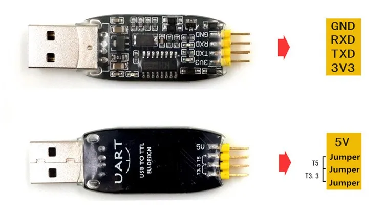 Модуль последовательного порта UART с USB на TTL чип CH340G порт для sup серфинга 3 В/5 В STC MCU