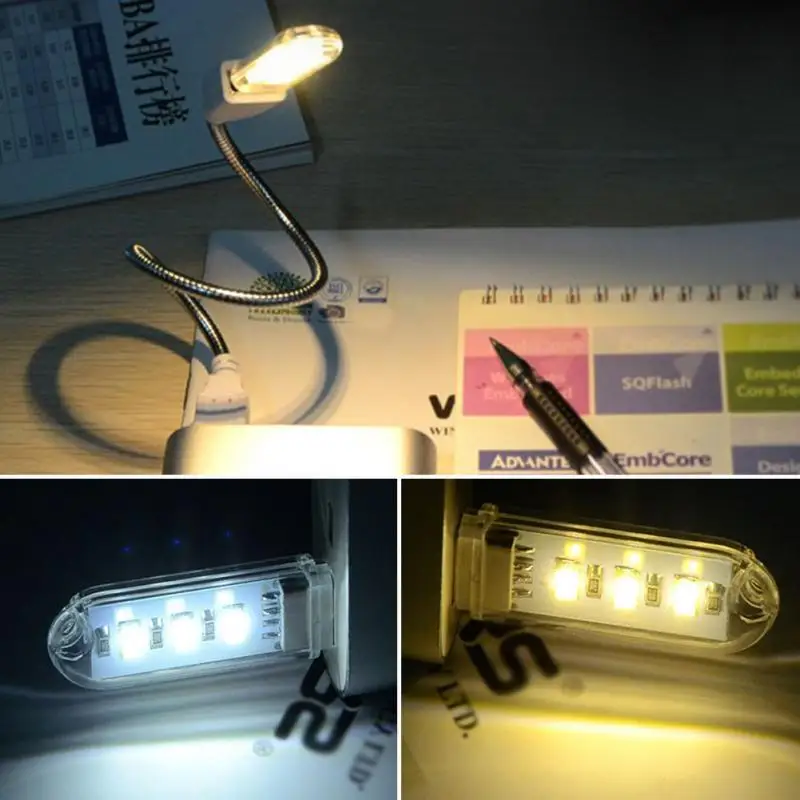 USB СВЕТОДИОДНЫЙ светильник для книг портативный 500mah 5V 150LM люминесцентный ПВХ +