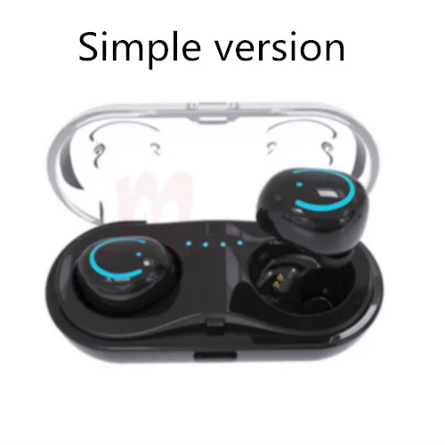 Simple version MEUYAG TWS беспроводные Bluetooth наушники настоящие стерео наушники Спортивная гарнитура с микрофоном мини наушники для xiaomi samsung iphone - Цвет: Simple version