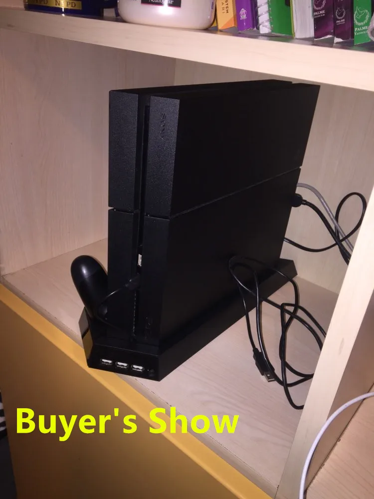 PS4 вертикальная подставка база охлаждения Вентилятор Cooler теплоотвод двойная зарядная станция для хранения для Playstation 4 DualShock 4 V1 контроллеры