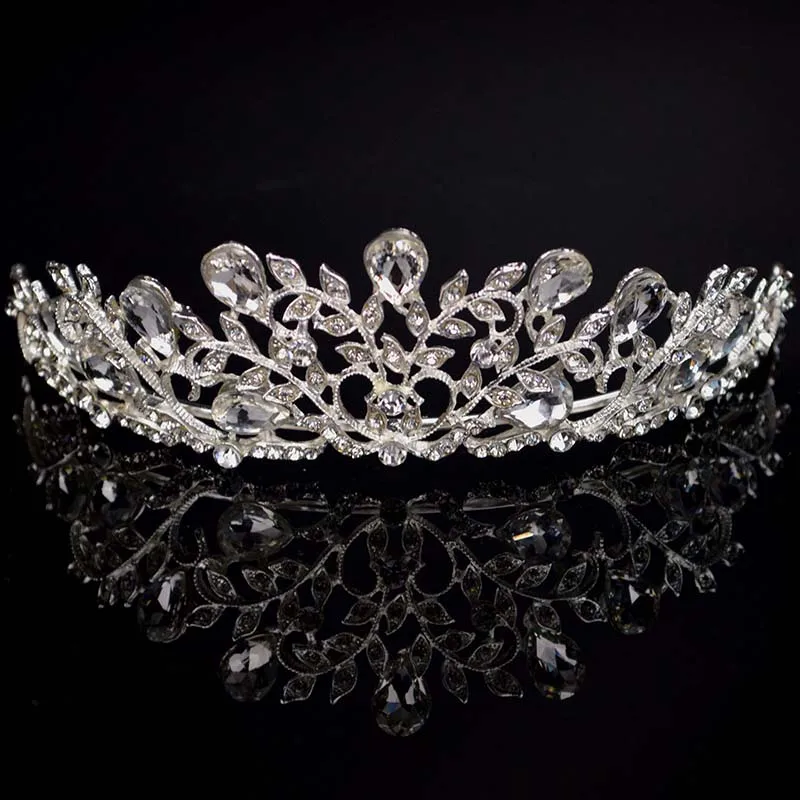 Новый свадебный Кристалл Тиара головной убор для свадьбы короны Принцесса