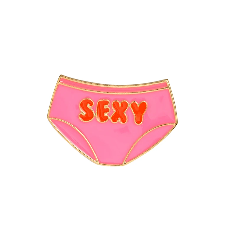 sexy Девушки на каждый день Эмаль Булавка мороженое макияж радуга Карандаш ланч бокс нагрудный знак брошь джинсовая рубашка мешок мультфильм ювелирные изделия подарок - Окраска металла: sexy