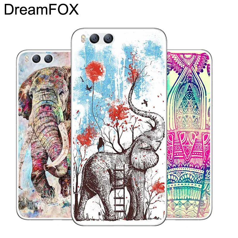 DREAMFOX M535 класса люкс Индийский Слон Мягкий ТПУ силиконовый чехол для Xiaomi Mi Note 2 3 4 5 6