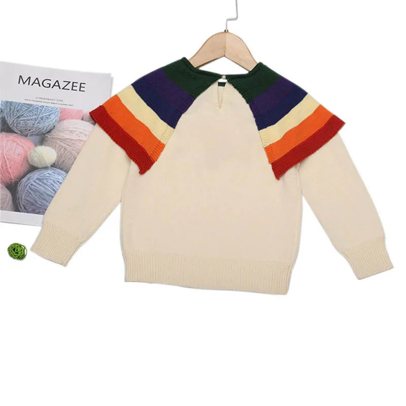 Детский свитер для маленьких девочек Милый хлопковый на осень и зиму детский