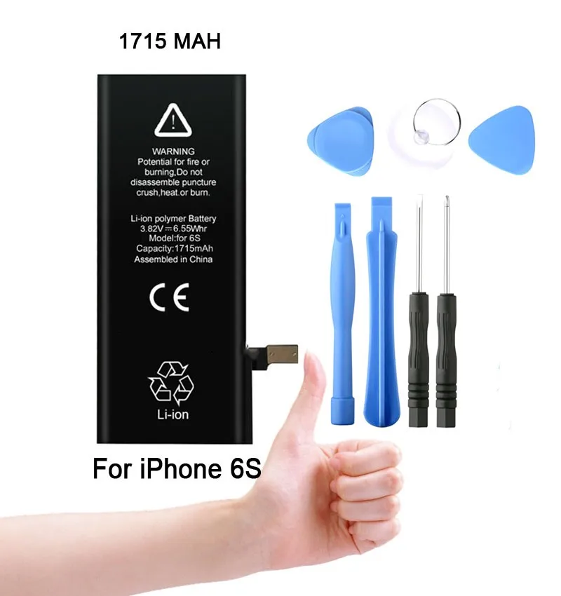 JINSULI AAAA качественная Совершенно новая батарея 0 цикл 6 S для iPhone 4 7 1715 мАч 3 82 в