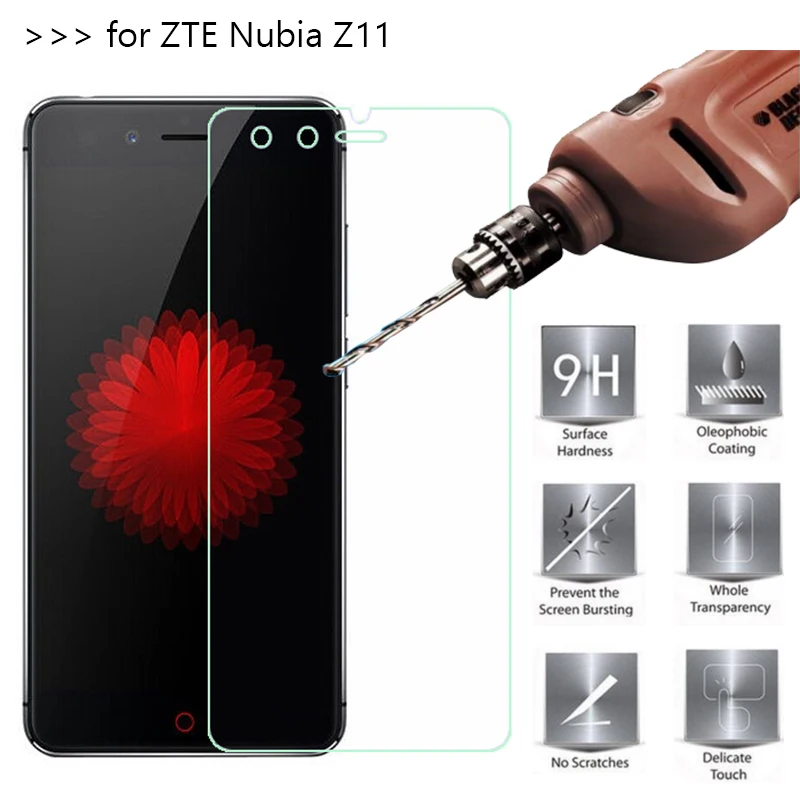 5 шт./лот закаленное Стекло для zte лезвие Z11 мини Экран протектор Защитная пленка