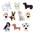 брошь женская Эмаль Пёс из мультфильма Броши Булавки щенок Хаски Мопс Дубин одежда значок на лацкан для сумки значки