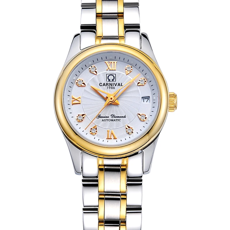 Часы женские автоматические механические сапфировые водонепроницаемые C-8830-15 |