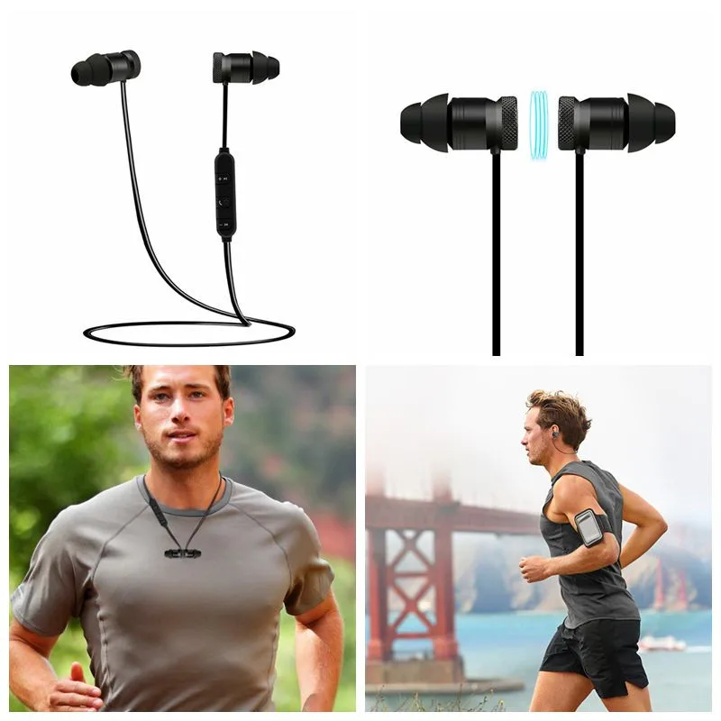 Беспроводные наушники с басами Bluetooth V4.0 спортивные для вождения свободные
