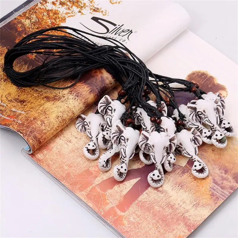 Подвесной шнур в стиле ретро унисекс из смолы с головой слона обработанный